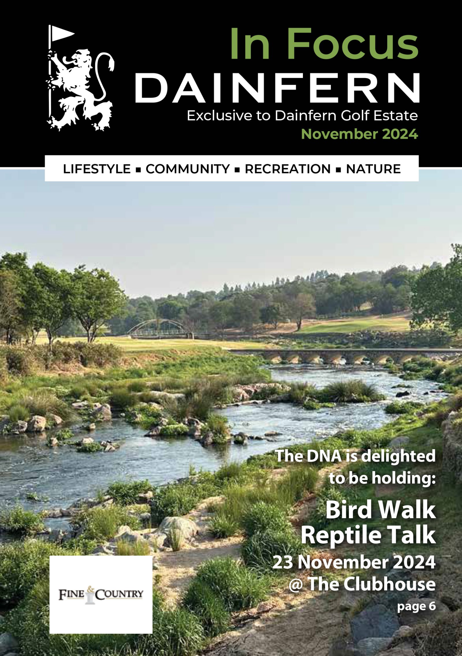 In Focus your community magazine – Dainfern Nature Association November 2024